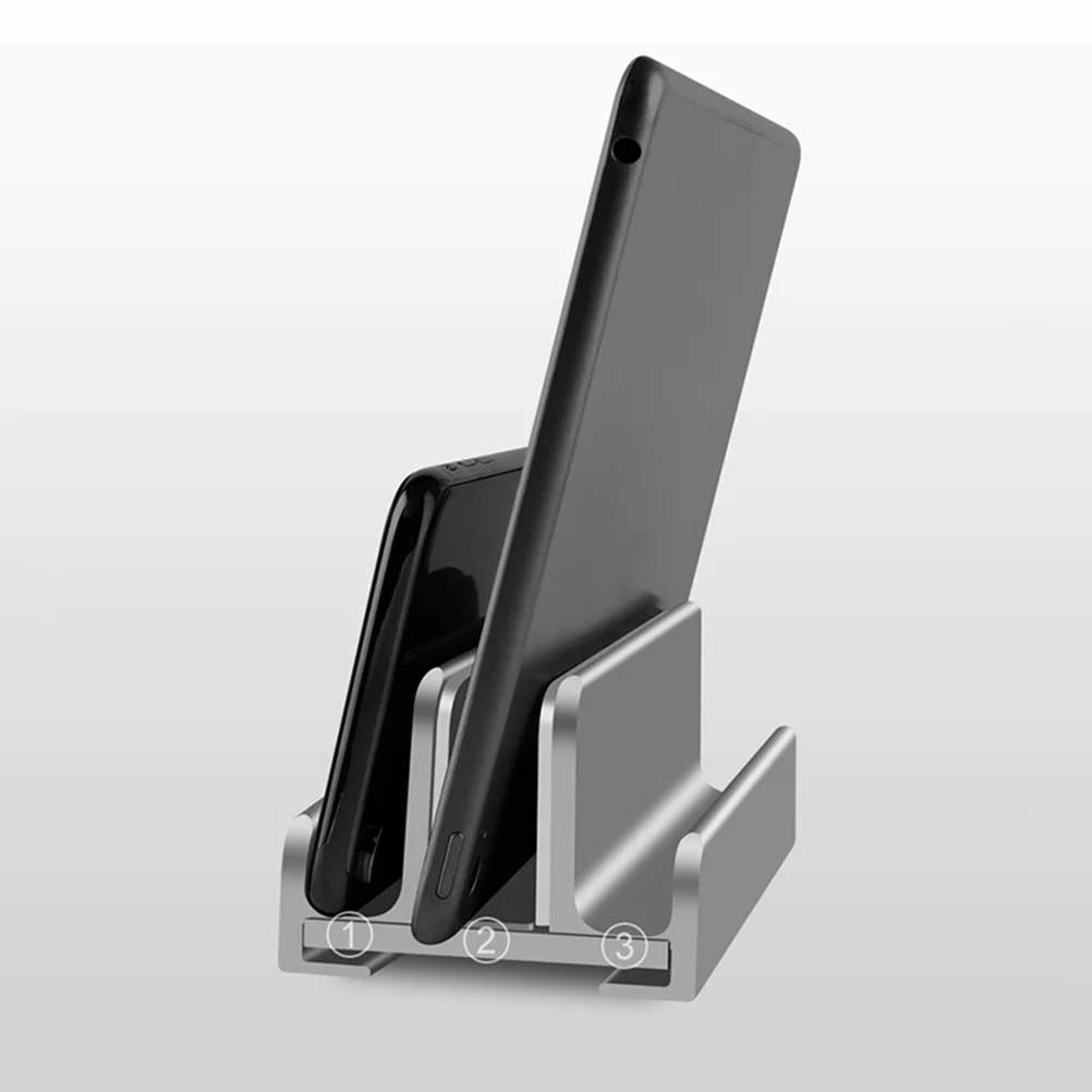 Adjustable Hexagon Wrench Laptop Stand Holder Three Slots Aluminum Alloy Silicone Notebook Rack Computer Support Tablet Phone