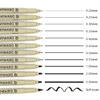 1Pcs Charting Waterproof Fine Line Sketching Markers Different Tip Black Fineliner Art Stylographs Drawing Pens LT-112 3