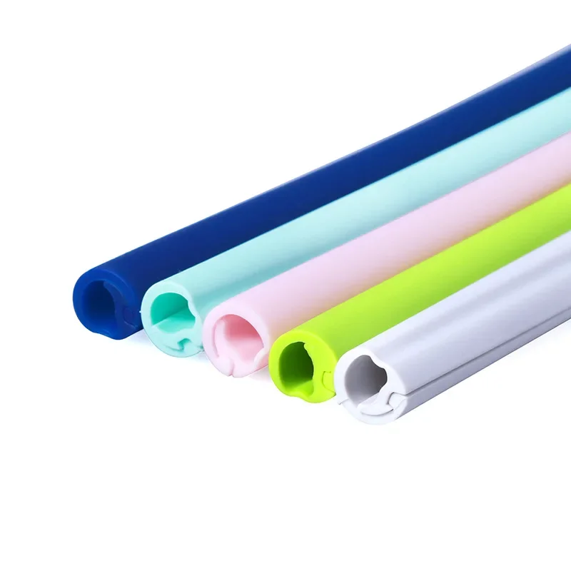 Silicone Foldable Straw 250MM Environmentally Friendly Reusable Easy To Clean Food Grade
