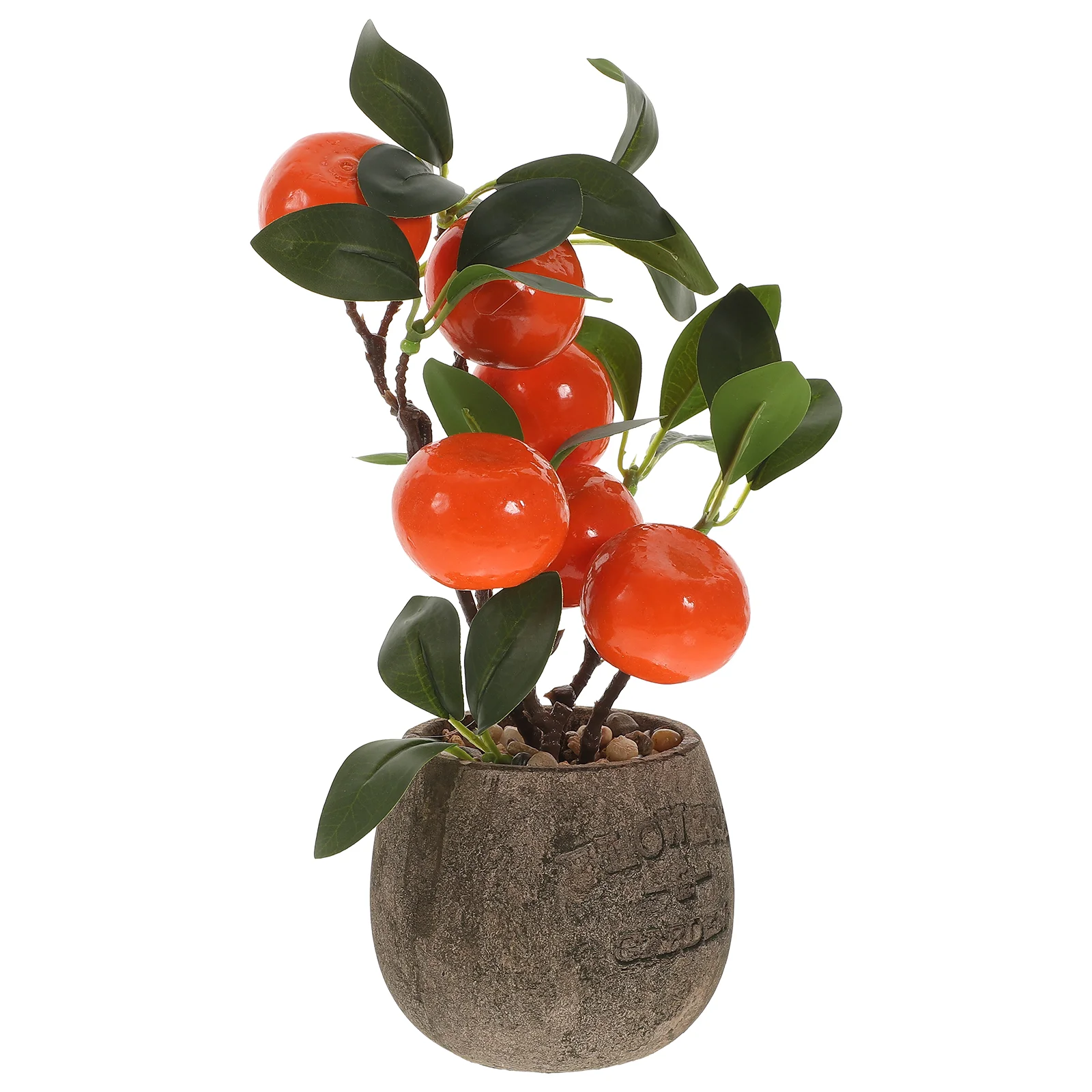Simulato Kumquat Office Falso Bonsai Frutta Piante Finte Per La Tavola Bacino Di Polpa Artificiale Ornamenti Realistici