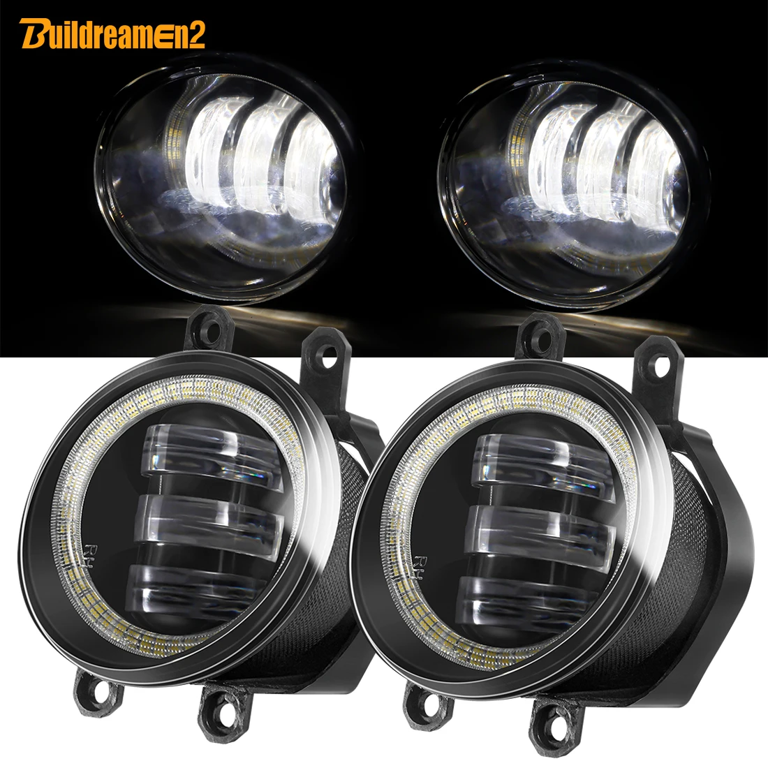 2 X Car Led Fendinebbia 30W Angel Eye Fendinebbia Luce Di Marcia Diurna H11 12V Per Scion Tc Xa Pontaic Vibe Daihatsu Materia Coo