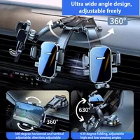 Universal Car Phone Holder - Dashboard Windshield Desk Mount for GPS Navigation Secure Hanging Bracket - Image 2