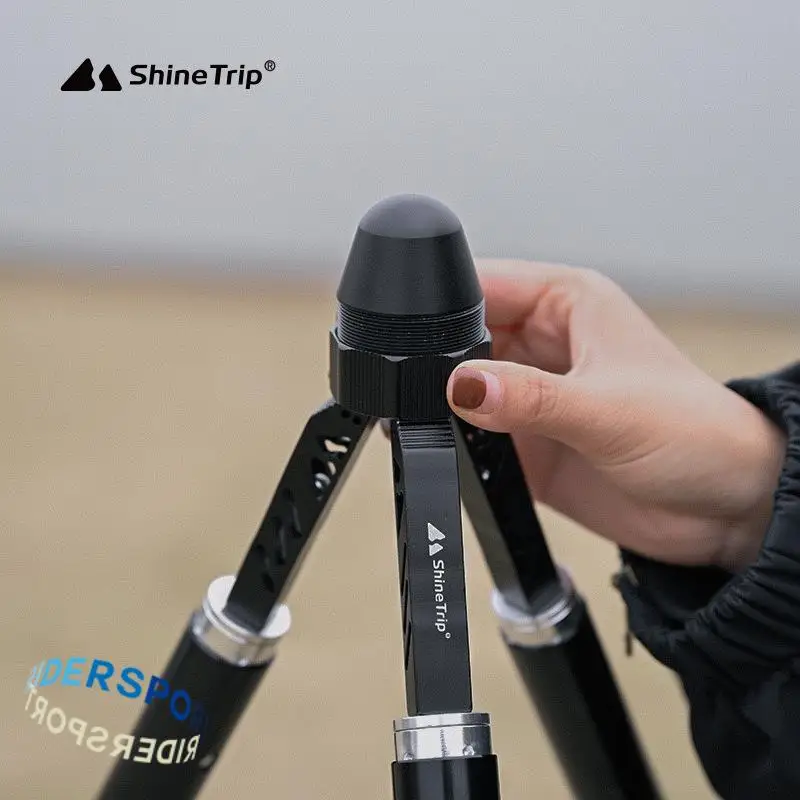 ShineTrip Outdoor Aluminium Alloy Tripod Camping Stand Outdoor Head Light Stand Tent Support Tripod