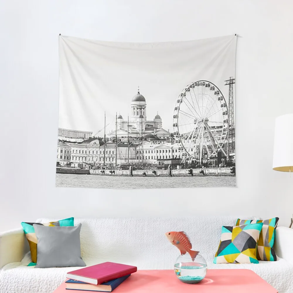 

Helsinki Tapestry Wall Decor Hanging Korean Room Decor Decoration Pictures Room Wall Aesthetic Room Decoration
