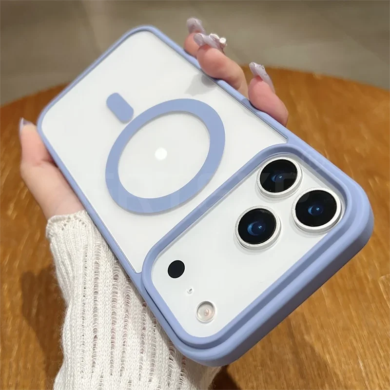 Luxury Magnetic Candy Color Matte Clear Case - Ultra Thin & Soft