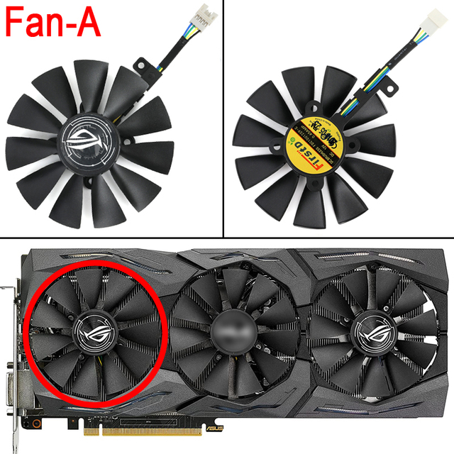 FDC10U12S9-C FDC10H12S9-C For ASUS GTX 980 Ti R9 390X 390 GTX 1060 1070 1080 Ti RX 480 RX480 Graphics Card Cooling Fan