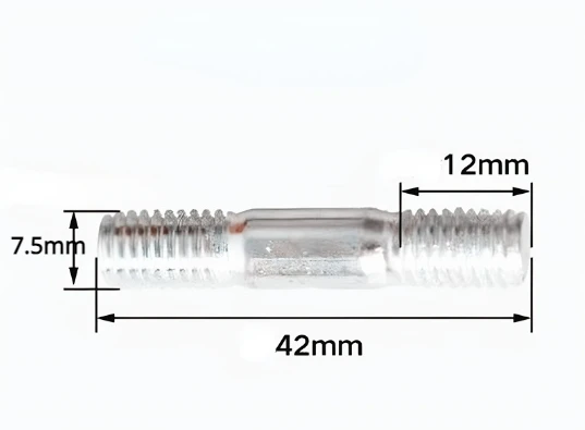 2PCS Garden Tool Parts Accessories 5200 5800 Chainsaw Attachment Guide Bar Studs and Nuts Saw Hexagon Screw Bolt Power Tool