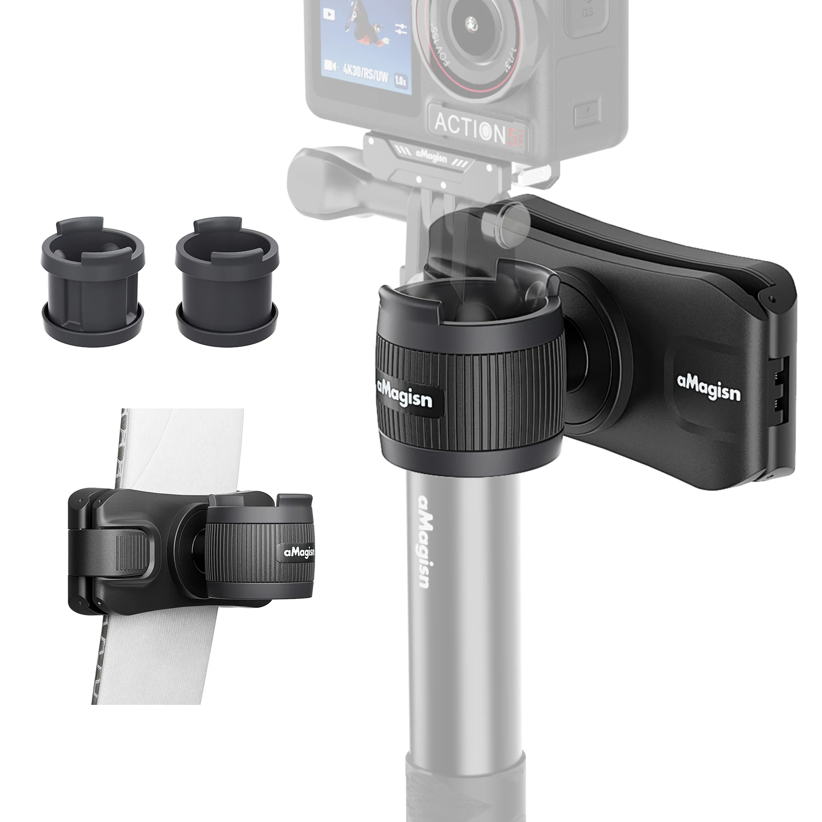 Selfie-Stick-Stange für GoPro Insta360 , unsichtbar langes Kohlefaser-leichtes wasserdichtes