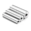 8/10/12/15/18/20x3 Strong Magnet Countersunk Round NdFeB Neodymium Magnet Powerful Rare Earth Permanent Fridge Magnets with hole