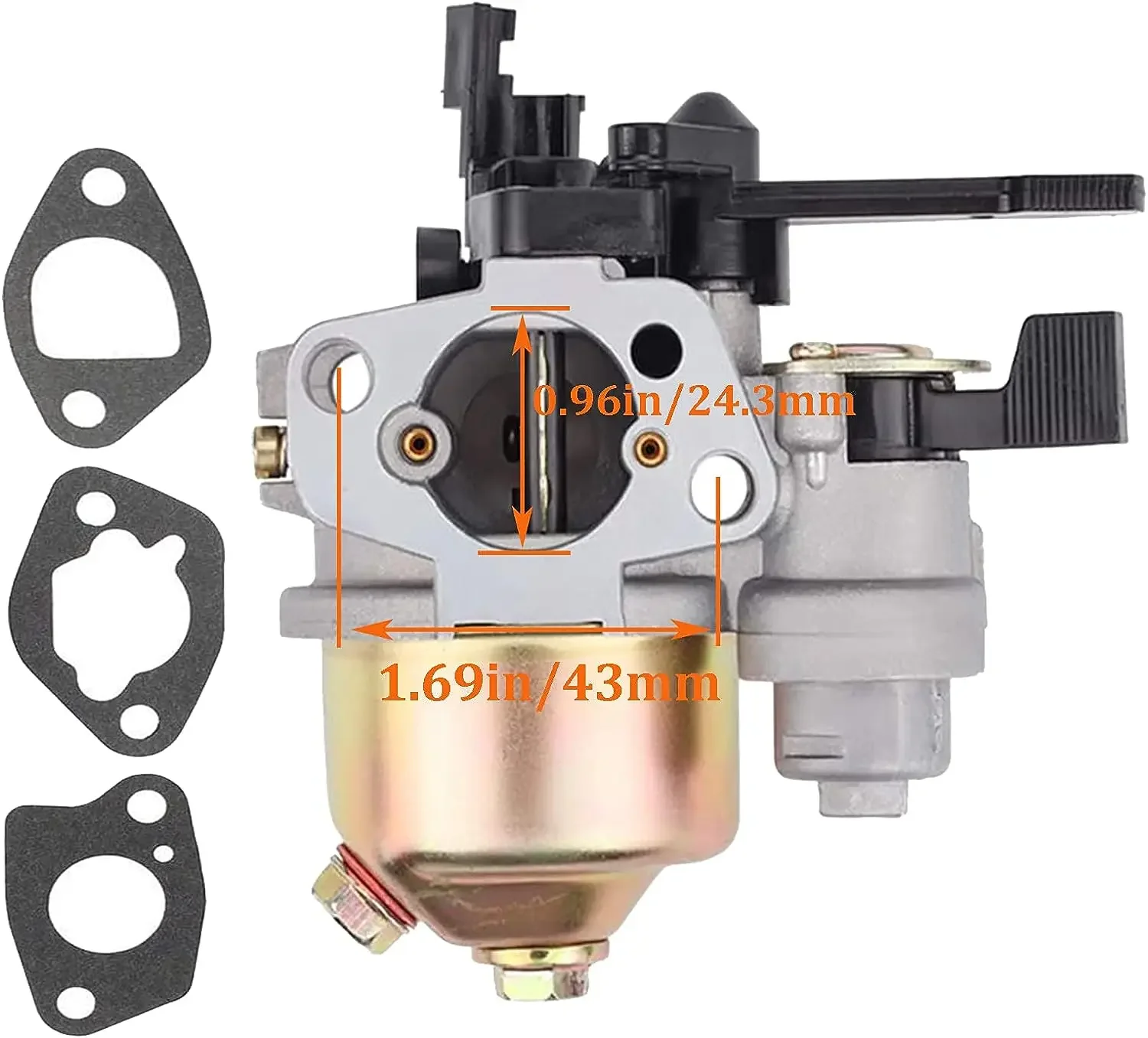 Predator 6000 Carburetor Carburetor Replacement Kit For Harbor Freight Predator 212cc Engine (60363, 69730) | Includes Carb &amp; Insulator 6.5HP Carburetor Kit