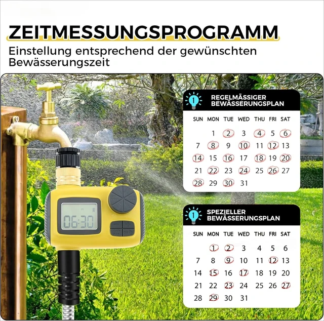 Smart Irrigation Computer Watering System Automatic Water Timer Sprinkle Faucet Hose Controller for Garden Greenhouse Outdoor 5