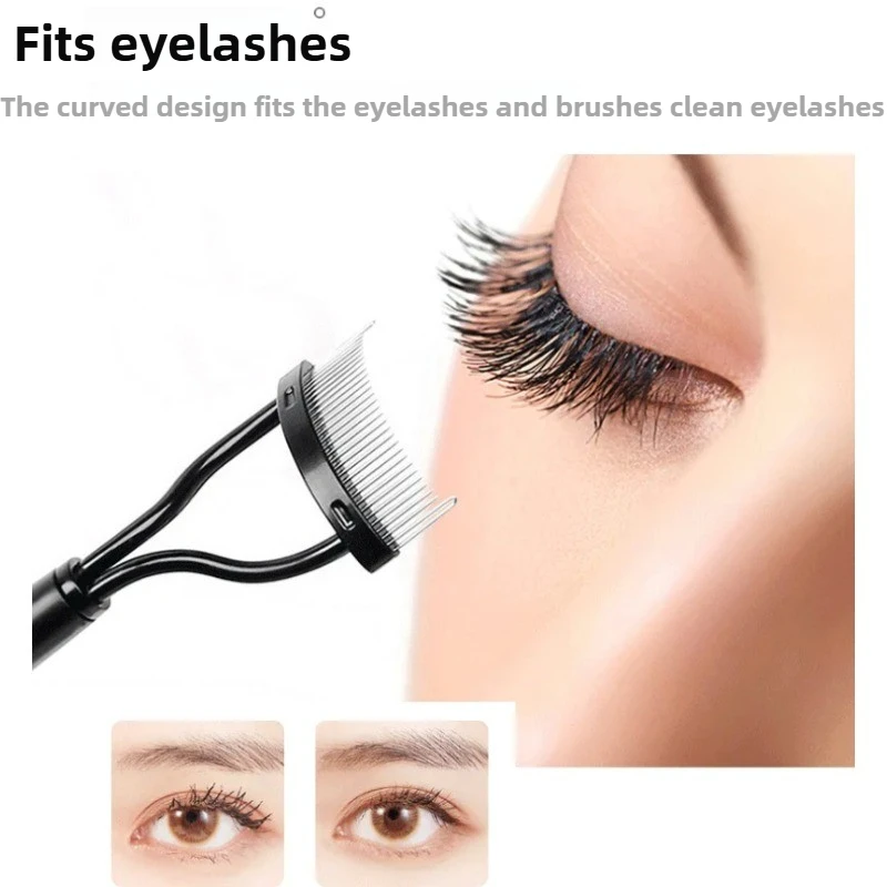 Eyelash Curler Set Metal Serrated Eyelash Splitter Beauty Stainless Steel Brush Comb Mascara Curl Makeup Tool eyelash curler makeup tool set makeup set eyelash accessories eyelashes brush eyelashes brush comb