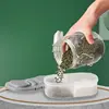 Double Compartment With Lid Food Dried Fruit Sealing Jar Multifunctional Kitchen Refrigerator Plastic Storage Jar 2