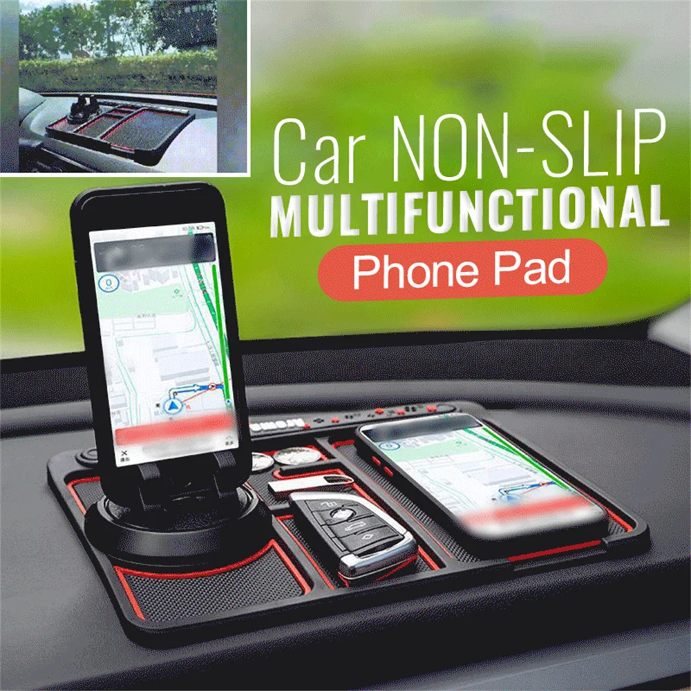 Multifunction Non Slip Phone Pad Car Dashboard Non Slip Grip Sticky Pad  Phone Holder Mat Anti-skid Silicone Mat Car Accessories