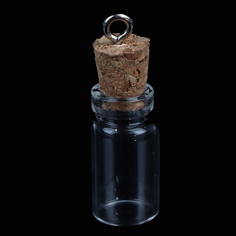 10Pcs Mini Glass Bottles Small Vials Cork Glass Jars Multi Usage Cork Wish New glass bottles mini glass bottles