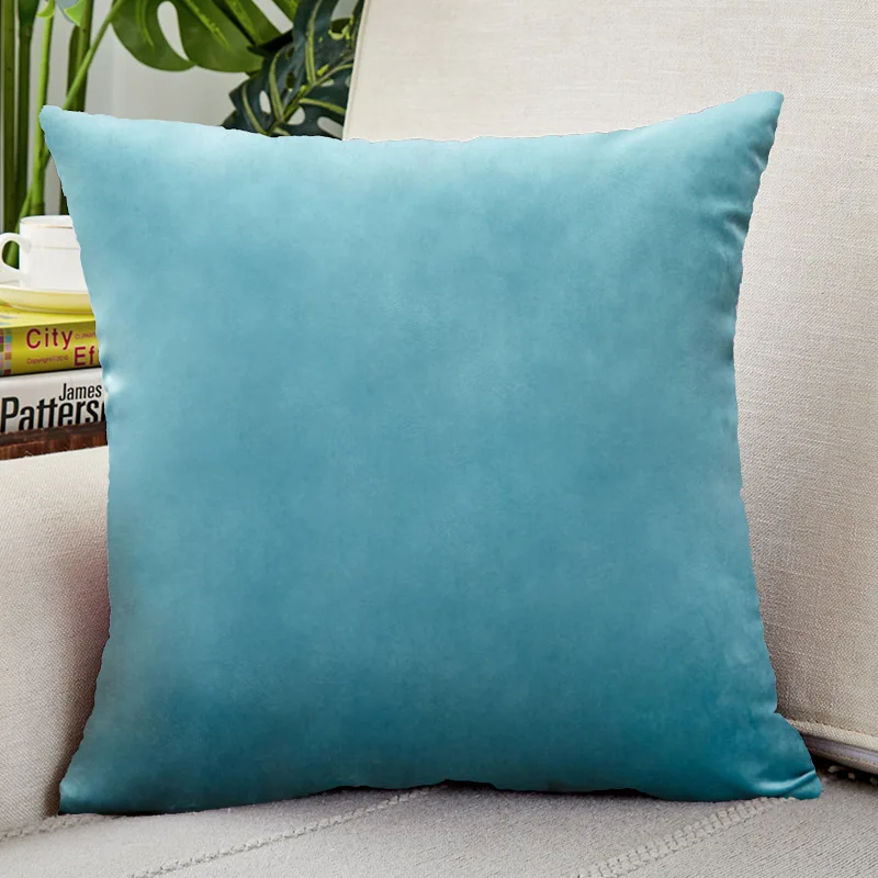 

Velvet Cushion Cover Plain Pillowcases 45x45cm Soft Home Decor Pillows Cover for Sofa Cushions