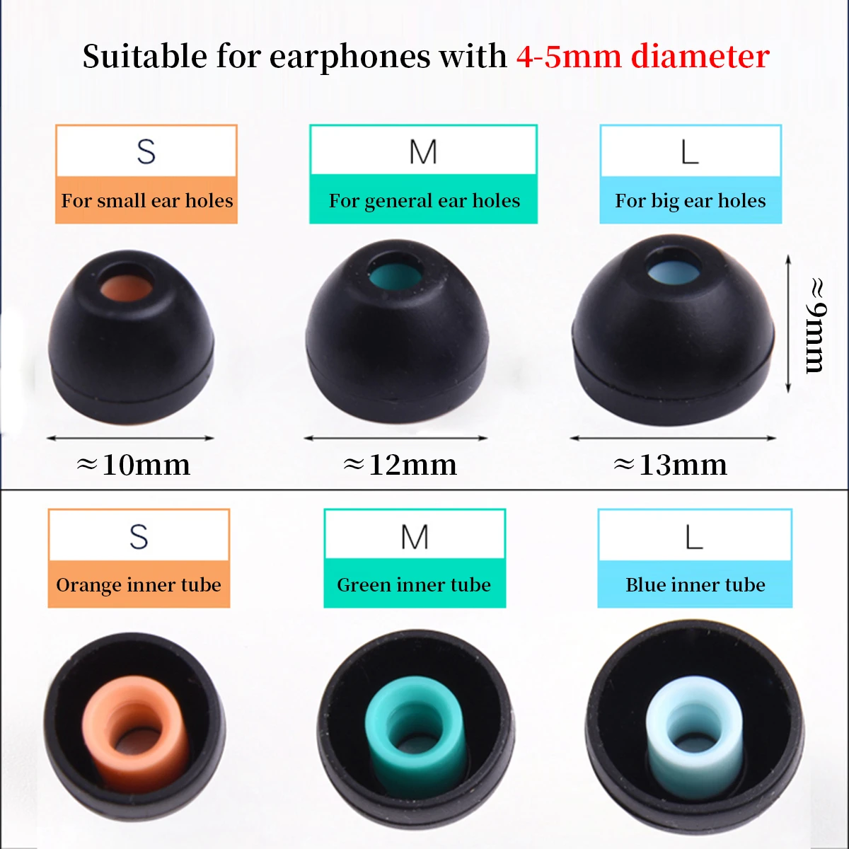 Silicone Ear Tips for Sony WF-1000XM4 Eartips WF-1000XM3 True Wireless Earbuds Tips Earplugs Earphone Silicone Case Ear Cap 6pcs