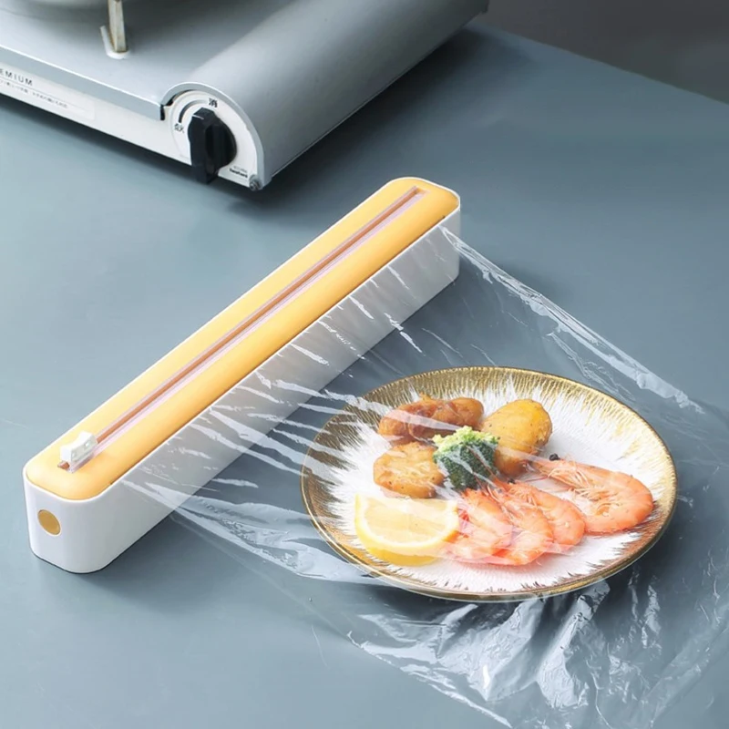 플라스틱 디펜서 클링 필름 디펜서 커터, 사란 디펜서 알루미늄 호일, 양피지 인젝터, 주방 도구, 2 인 1
