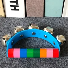  Orff Musical Instruments Wooden Baby Children's Educational Toys for Toddler Early Education Toys Color Semicircle Hand Bells 