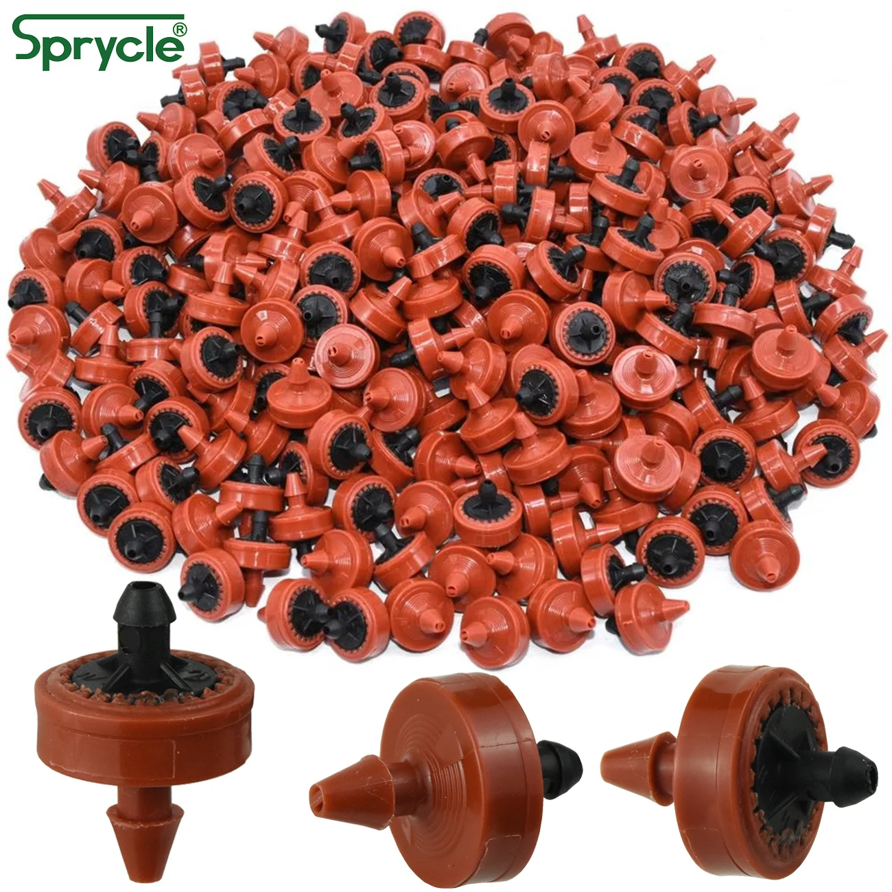 Drip Irrigation Kits 20PCS 2L 4L 8L Pressure Compensating Emitter Dripper Self-cleaning Water Regulator 4/7 Pipe Hose Puncher