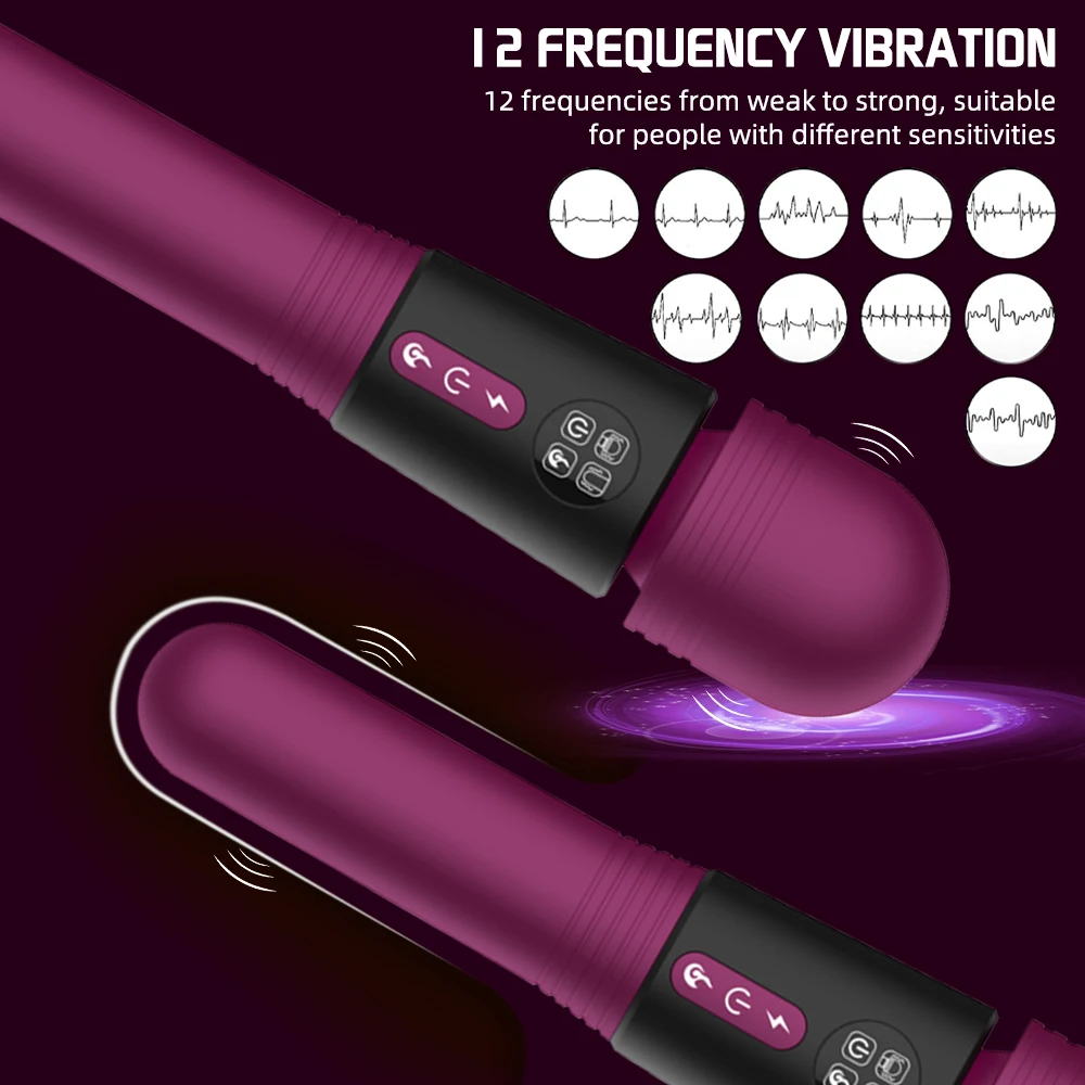 

AV Vibrator Smart Heating Magic Wand Female Masturbator Nipples Massager G-Spot Clitoral Stimulator Erotic Sex Toys for Couple