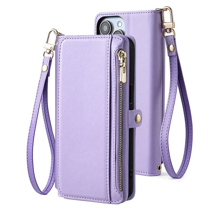 Premium PU Leather Flip Cover Phone Protection Case