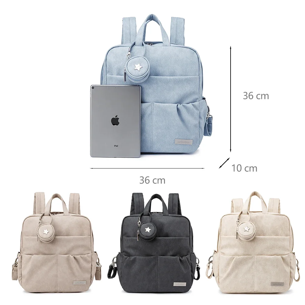 Soboba New Diaper Backpack for Newborn Baby Large Capacity Waterproof Diaper Bag with Pacifier Holder Stylish Diaper Bags 2