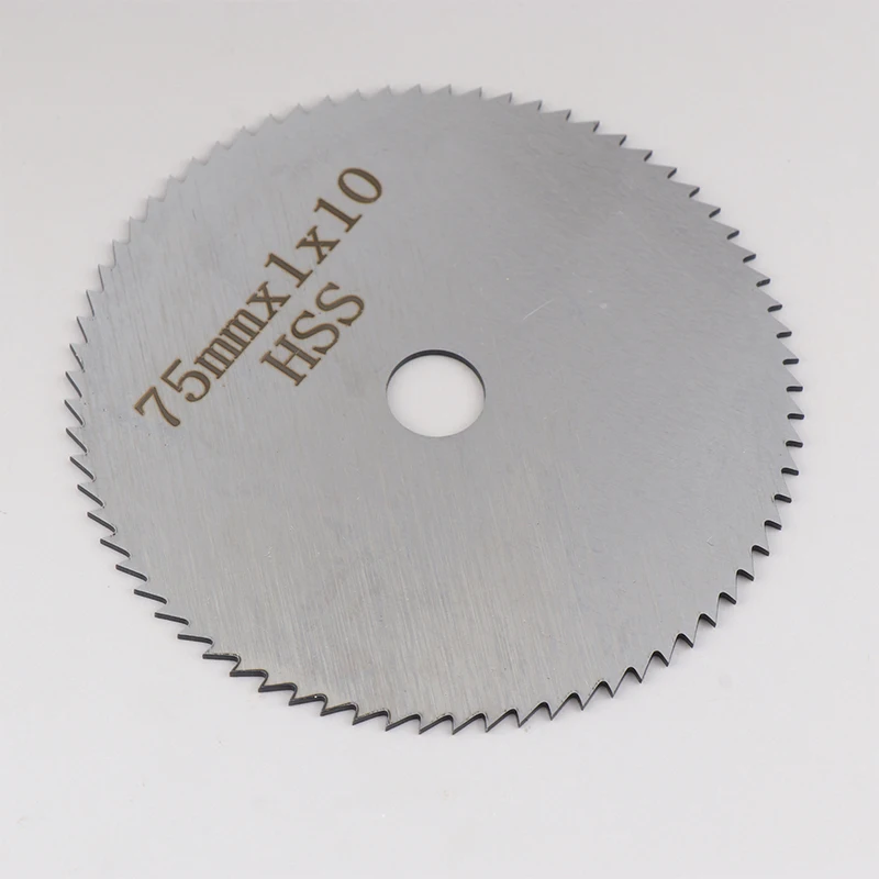 

New Angle Grinder 3 Inch HSS Blade 75*1*10mm 72T Teeth Number Bore Circular Cutting Disc Multifunction Power Tools Accessories