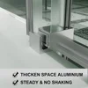 Shower Door, 56-60" W X 58" H, Frameless Sliding Showers Doors, Clear Tempered Glass Tub Doors, Tub Shower Door 5
