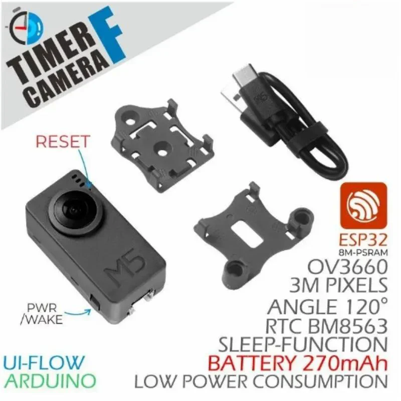 M5Stack ESP32 PSRAM 타이머 카메라 Fisheye(OV3660)