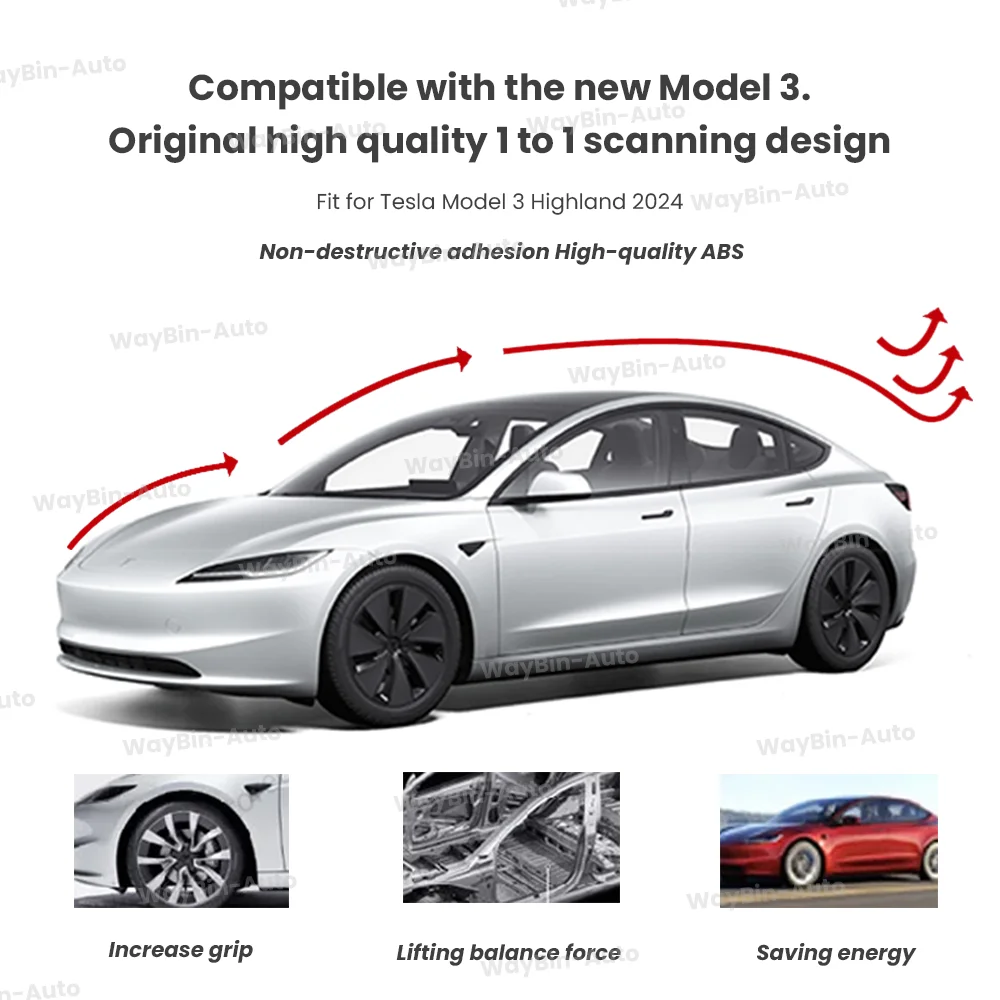 Tesla Rear Trunk Wing Spoiler for Model 3 Highland and Model Y with car rear wing spoiler