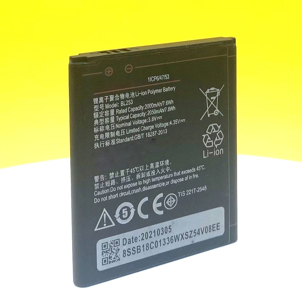 New 2050mAh BL253 Battery For Lenovo A2016a40 A2016 Phone High Quality With  Tracking Number
