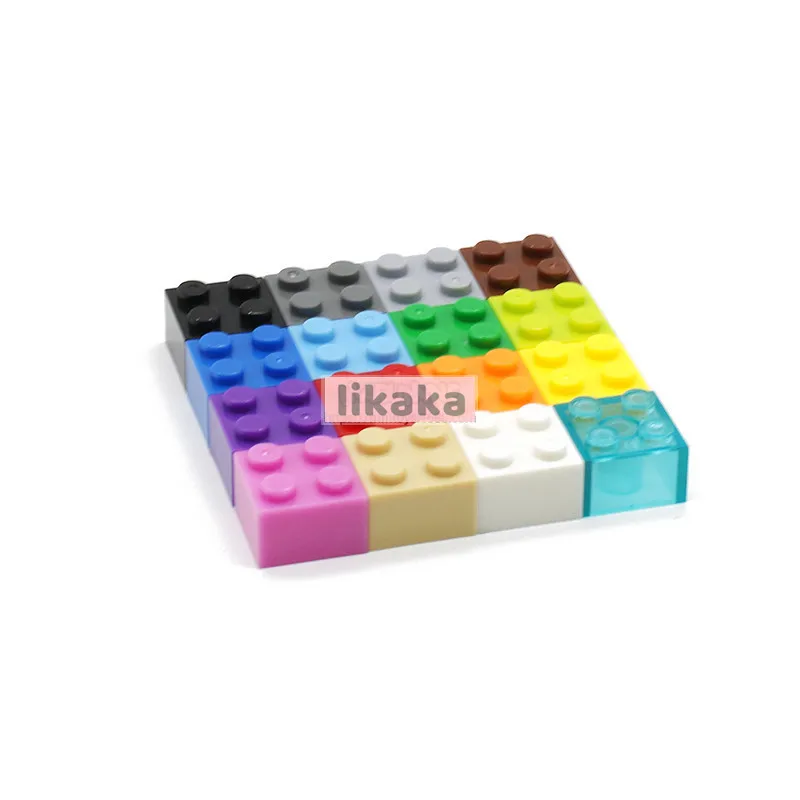 

75 шт. кубики MOC DIY строительные блоки 2X2 высокие блоки в горошек Базовая часть запасные части игрушки для Ninos совместимы с игрушками 3003