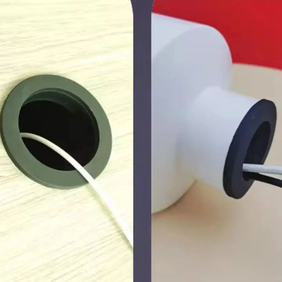 Silicone Rubber Plugs Snap-on Grommet Hole Plugs End Caps Bung Wire Cable Protect 4.5mm-30mm