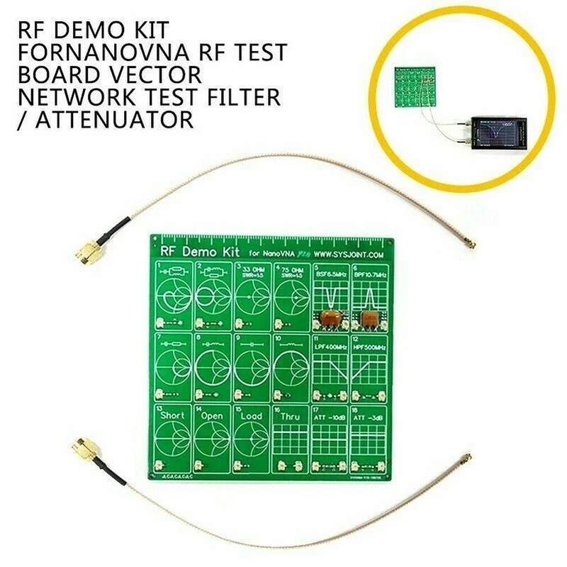 RF Demo Kit For NanoVNA RF Test Vector Network Tests Filter/Attenuator