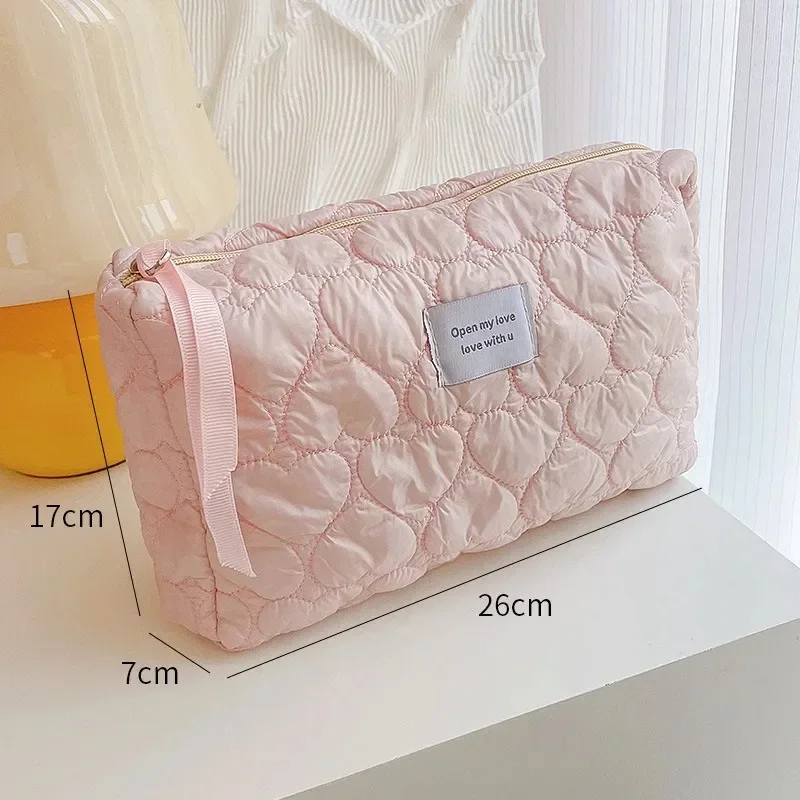 Large Capacity Women's Cosmetic Bags Cases Casual Ladies Small Storage Bag with Zipper Female Travel Clutch Bag Small Handbags