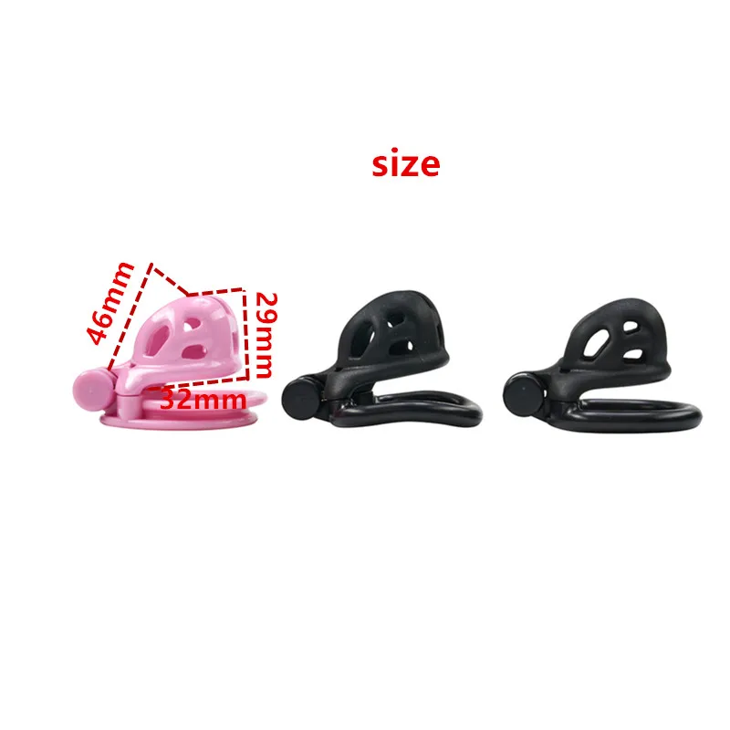 Penis Chastity Cage Chastity Lock Sex Toy Mini Male Chastity Device Cobra Cock Cage With 4 Penis Cock Ring Sleeve Lock Penis Cage Bondage Belt