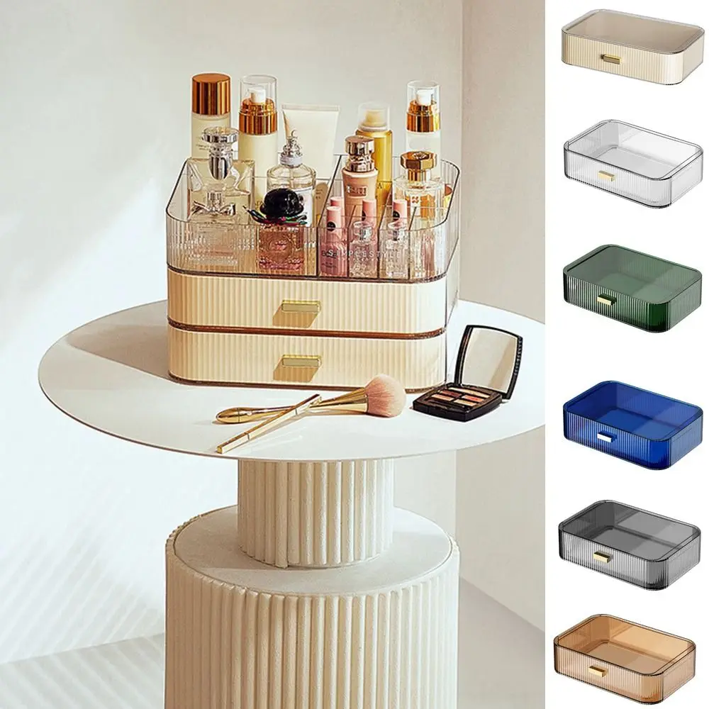 

Прочный ящик для хранения косметики, многофункциональный органайзер для туалетного столика большой емкости