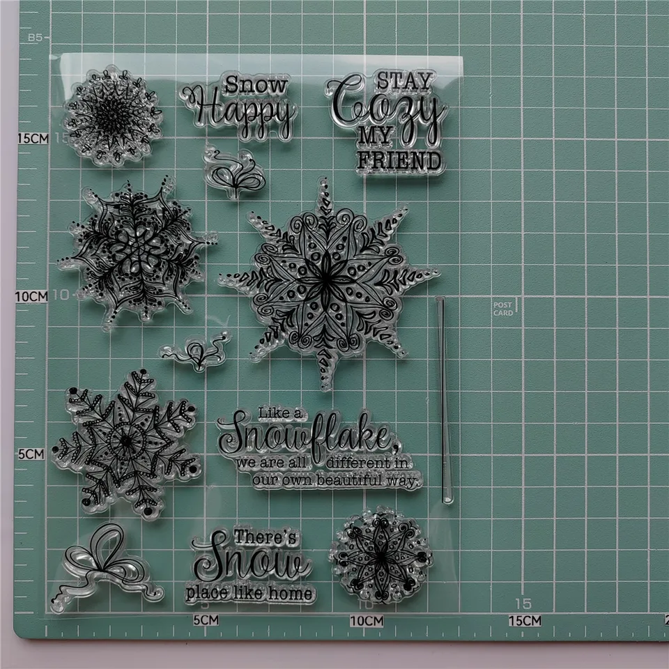 DzIxY Bear Penguins Clear Stamps And Metal Cutting Dies