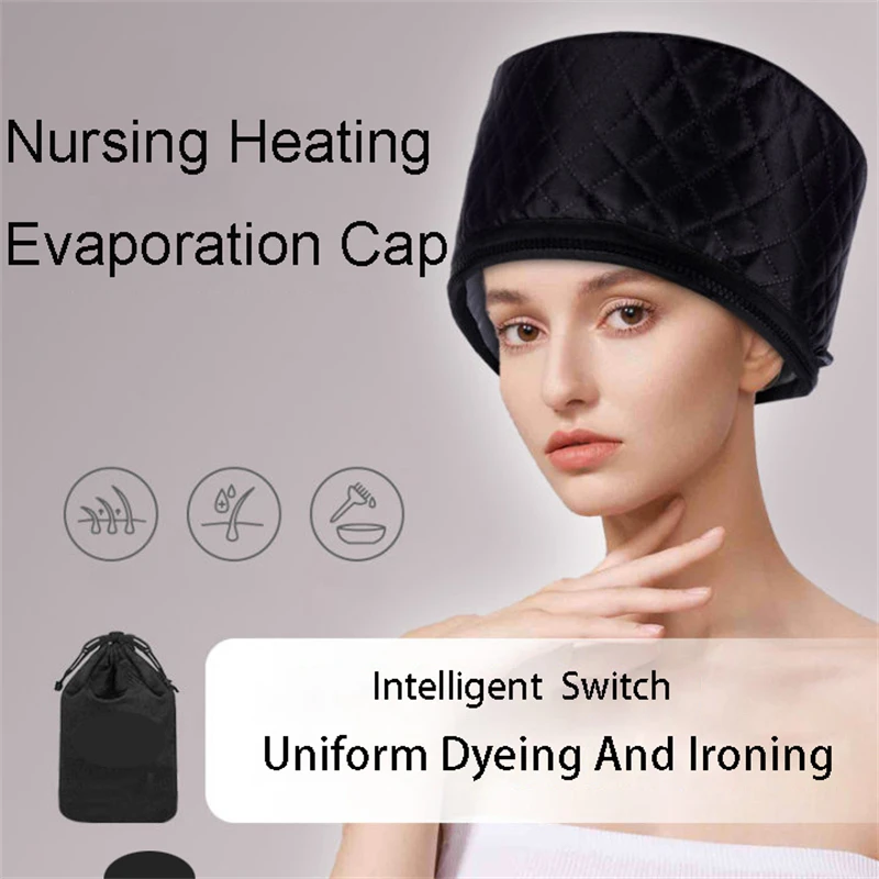 Hair Steamer Cap Adjustable Heating Cap Heating Hair Steamer 220V 110V Care Accessories Bonnets for Women Hair Dryer Home Spa Salon Styling