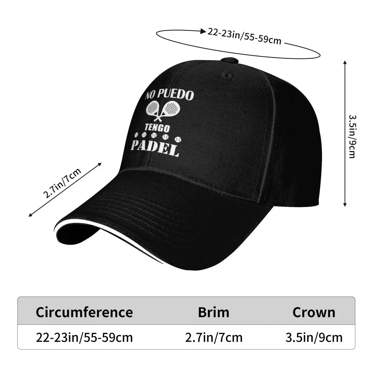 Porque Pierdo Al Padel Padel Divertido Fun Baseball Caps Peaked Men Women Hats