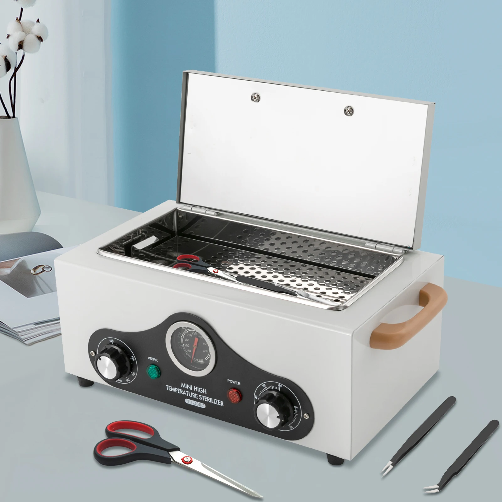 Trockenhitze-Sterilisator 300 W für Nagelwerkzeuge aus Edelstahl