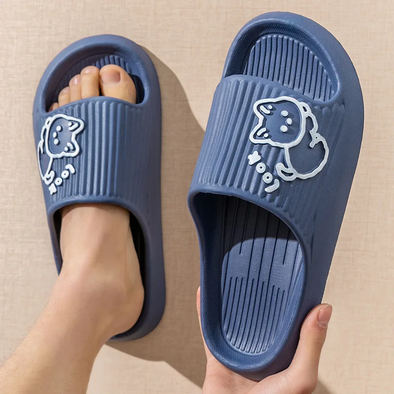Cute Cat Women Slippers Home Sandals Bear Cartoon Flip Flops Beach