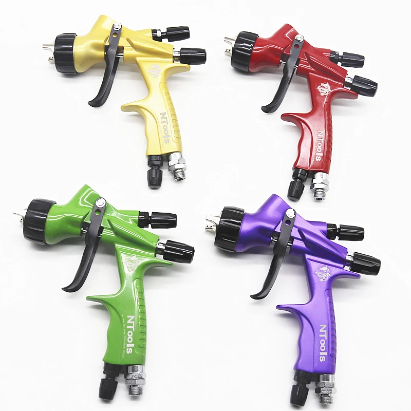 HVLP Paint Spray Gun Gravity Spray Gun 1.3mm With 600CC Paint Tank For Painting Car Aerograph Repair Spray Gun Air Tools 6