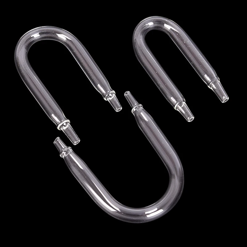 Aquarium U-Shaped Glass Air Pipe Connector for Co2 and Oxygen Systems