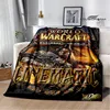 Game World of Warcraft Printed Blanket Kids Warm Blanket Flannel Soft and Comfortable Blanket Home travel blanket birthday gift 5
