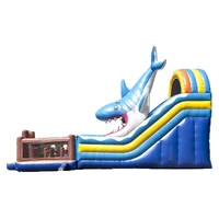 Good sale inflatable bouncer slide combo ,inflatable shark bouncer slide combo for kids