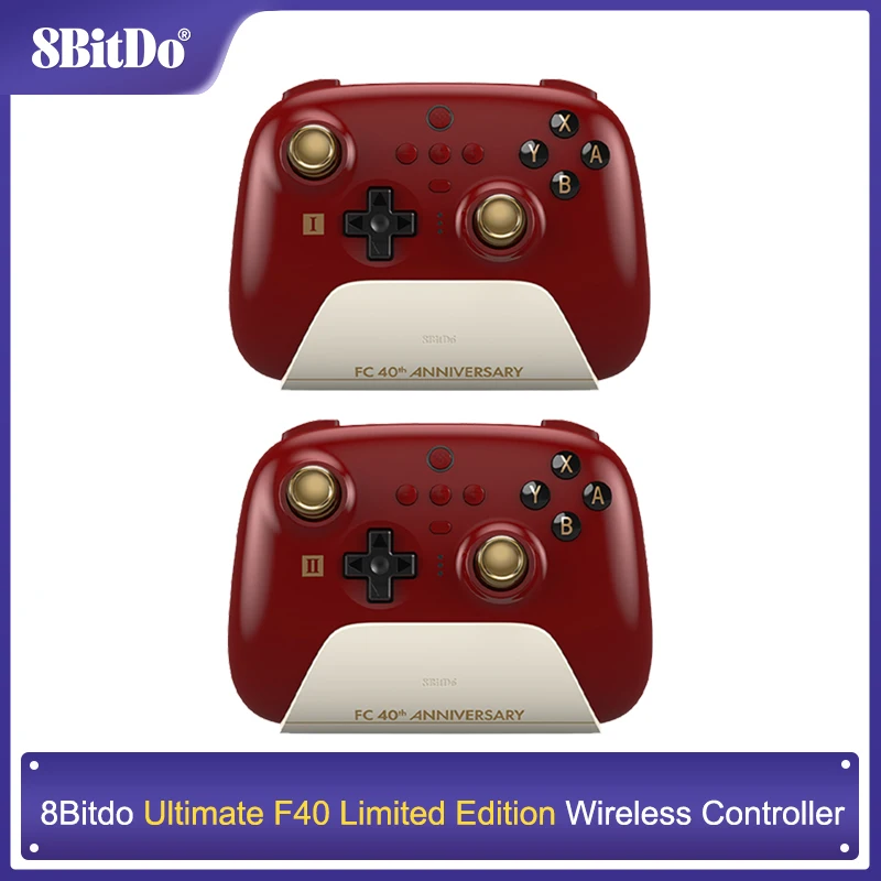 8bitdo-アルティメットBluetoothコントローラー,限定版f40,ワイヤレスコントローラー,PC,ウィンドウ10,11,スチーム,Nintendo  Switch用