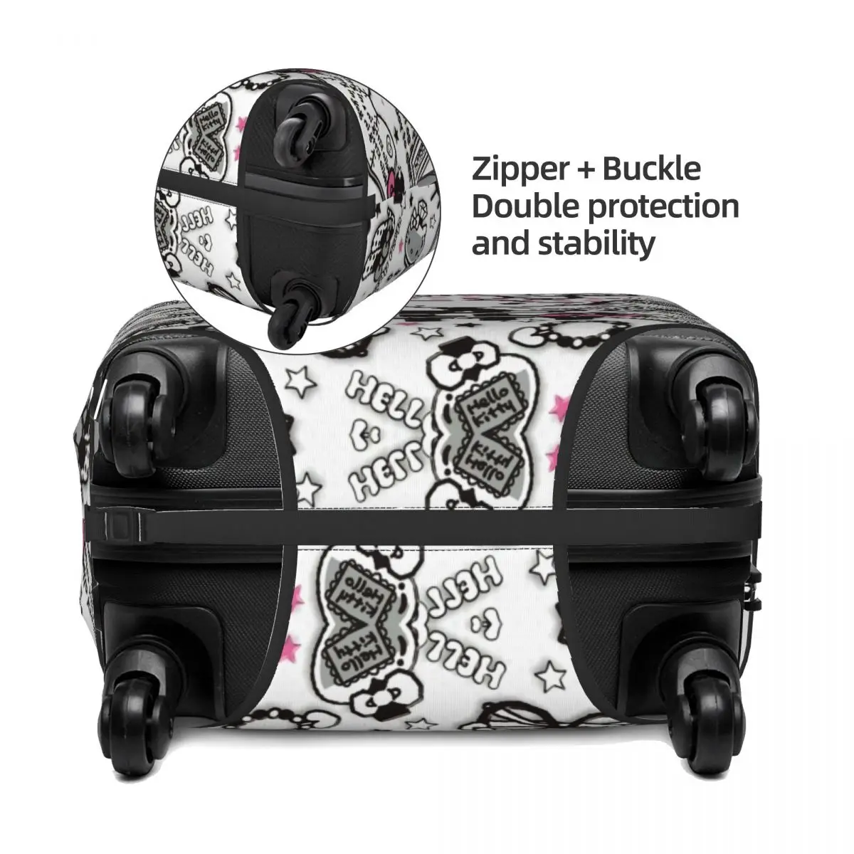 Fashion Hello Kitty Luggage Cover Protector Elastic Travel Suitcase Covers luggage cover