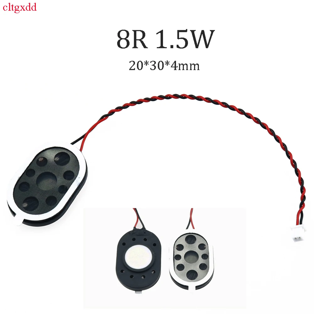 Cltgxdd 1 Stück 8 Ohm 1,5W Mini-Lautsprechereinheit mit Kabel 20*30*4mm DIY Audio-Lautsprecher-Zubehör